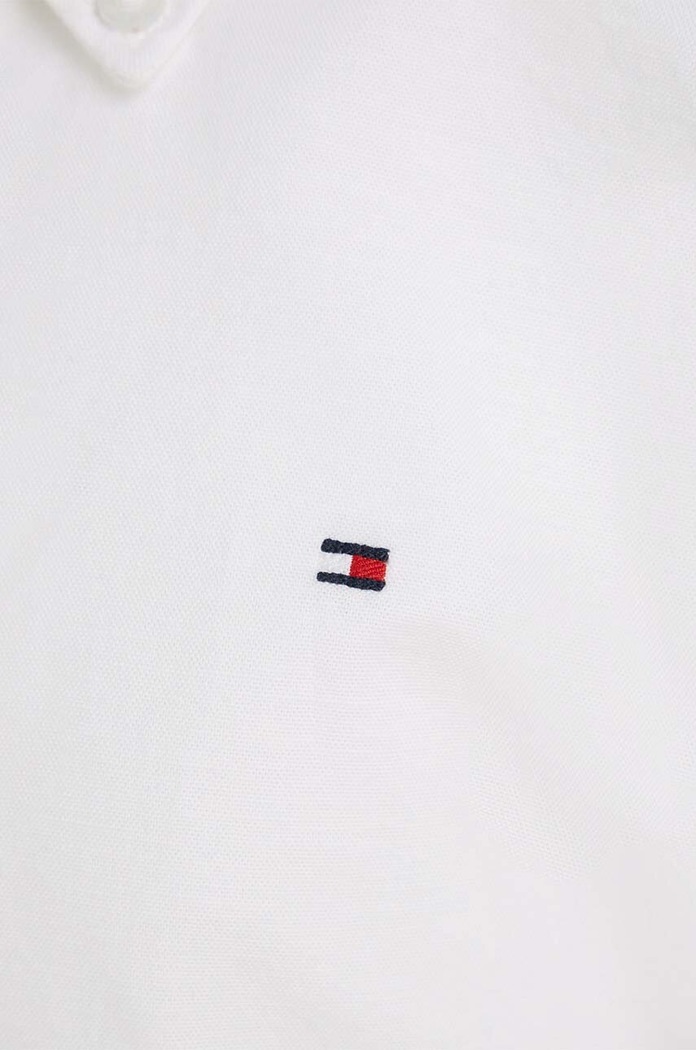 Παιδικό πουκάμισο Tommy Hilfiger λευκό KB0KB06964.NOS