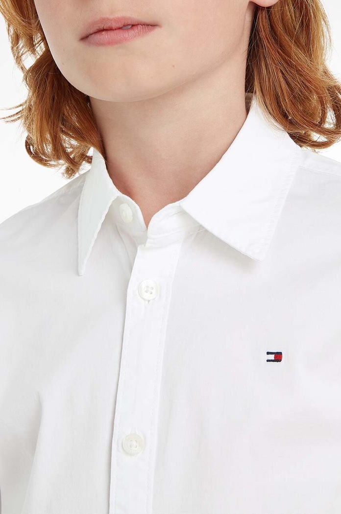 Παιδικό πουκάμισο Tommy Hilfiger KB0KB06965.NOS λευκό