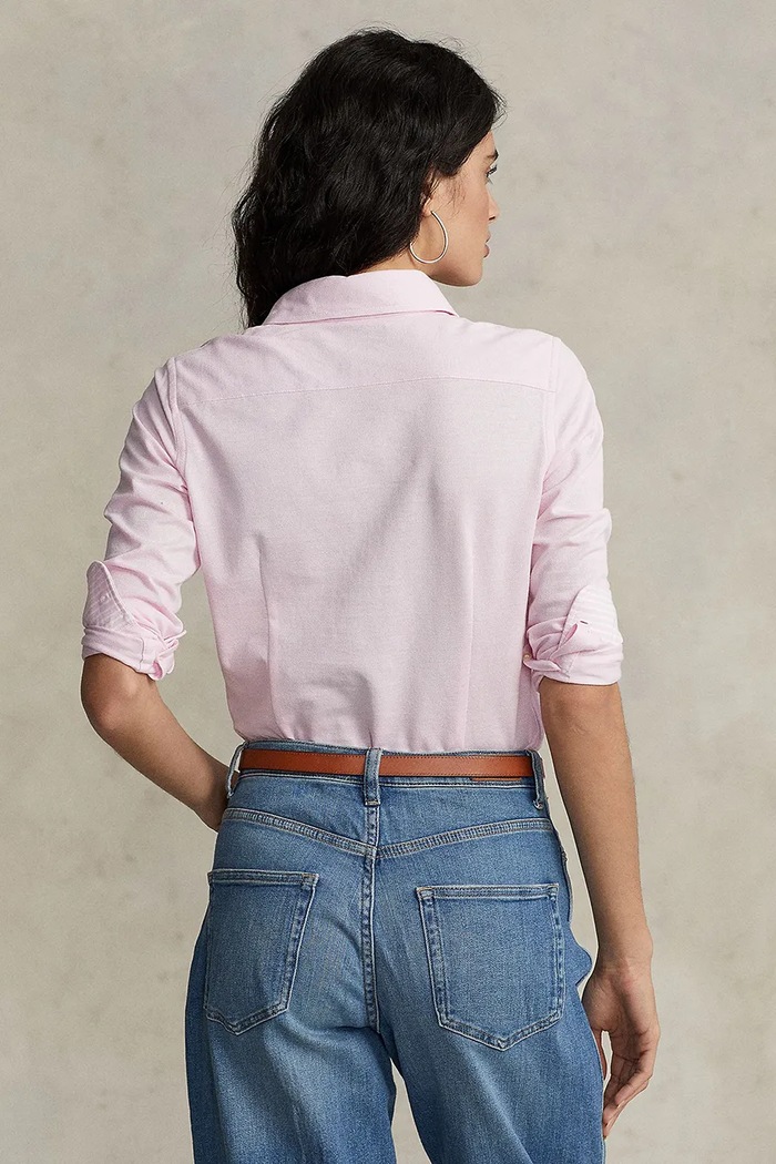 Polo Ralph Lauren oxfordská košile dámská bavlněná 211664427002 růžová AA00