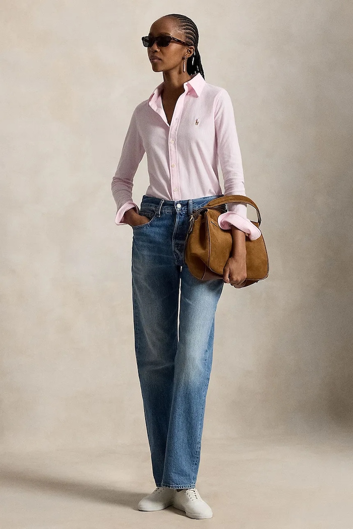 Oblečenie Polo Ralph Lauren Košeľa 211664416001 ružová