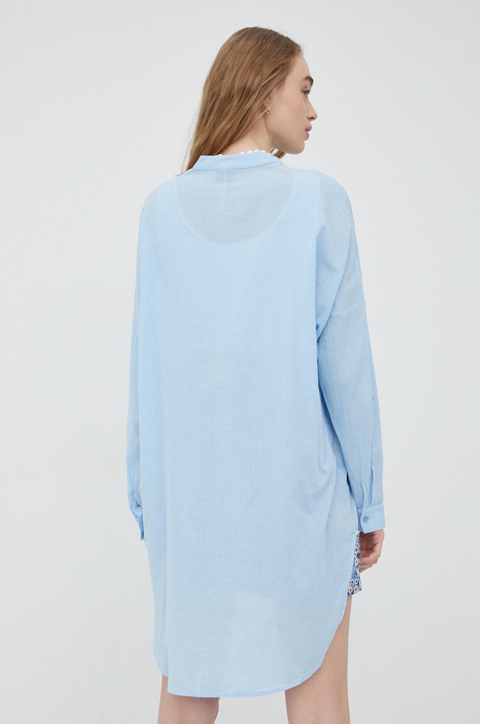 Bavlnená košeľa Vero Moda modrá 10221554.BlueBell