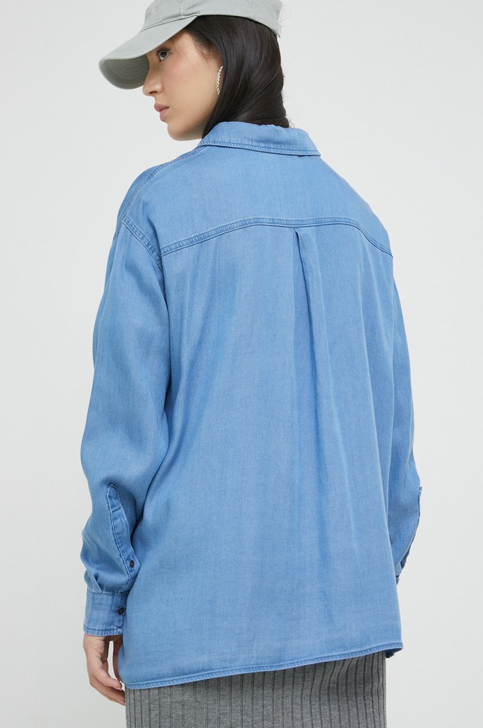 Koszula jeansowa Vila 14074593.MediumBlue niebieski