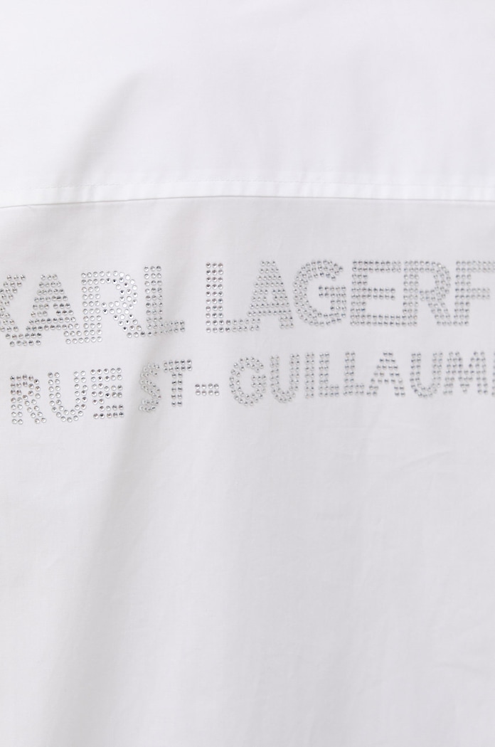 Бавовняна сорочка Karl Lagerfeld 225W1601 білий