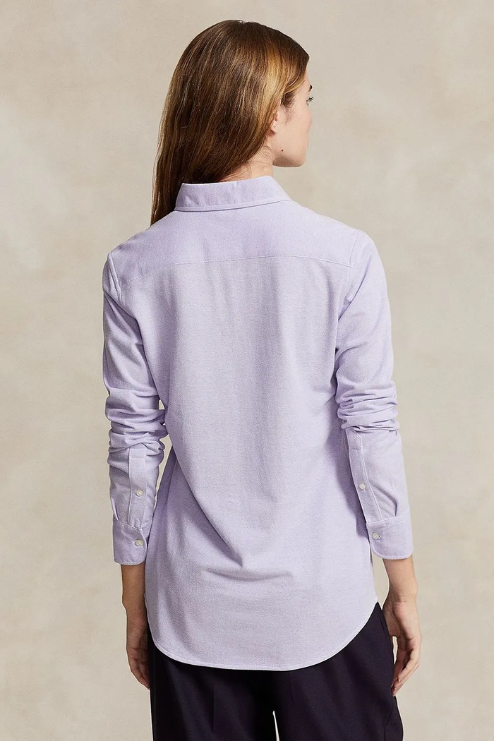 Polo Ralph Lauren koszula oxford damska bawełniana 211924258 fioletowy SS26