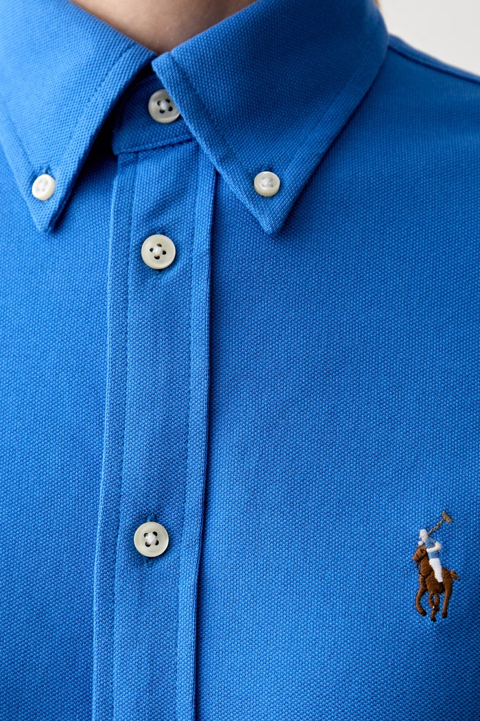 Polo Ralph Lauren πουκάμισο oxford γυναικείο βαμβακερό 211924258 μπλε
