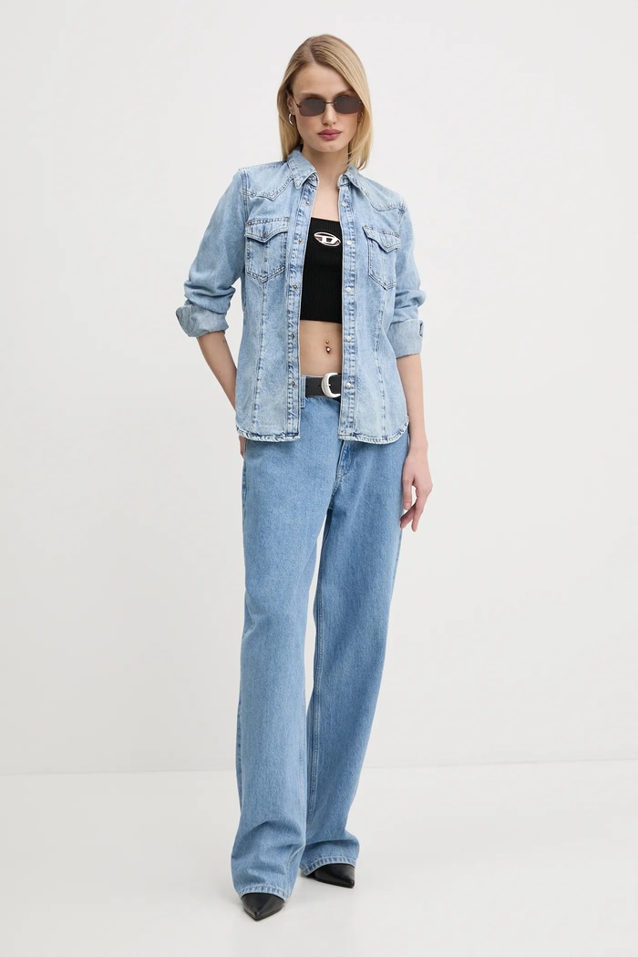 Дънкова риза Diesel DE-WAVES SHIRT A09966.068KC син AA00