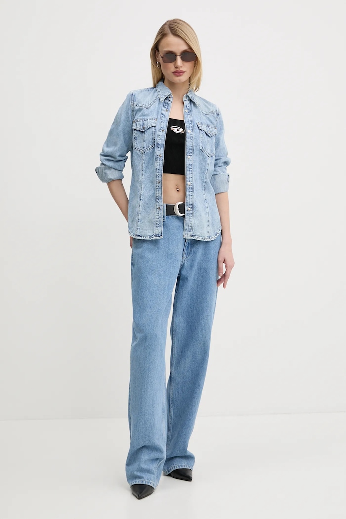 Дънкова риза Diesel DE-WAVES SHIRT A09966.068KC син AA00