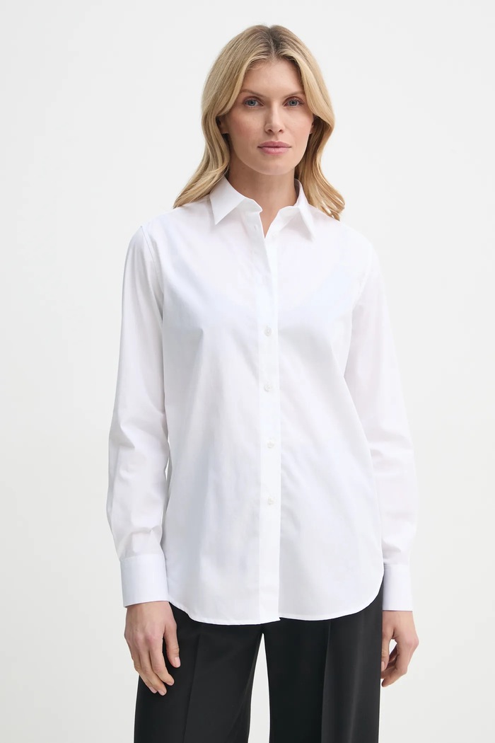 Памучна риза Filippa K стандартна бял 29095.FK