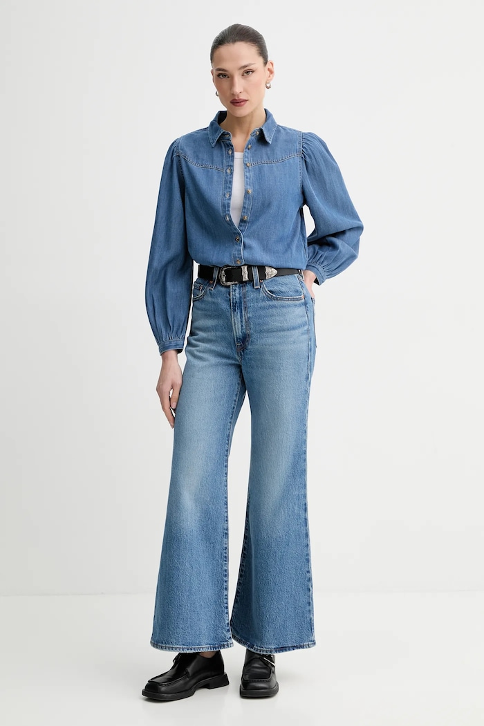 Rifľová košeľa Levi's JOURNEY WESTERN 003P4 modrá AA00