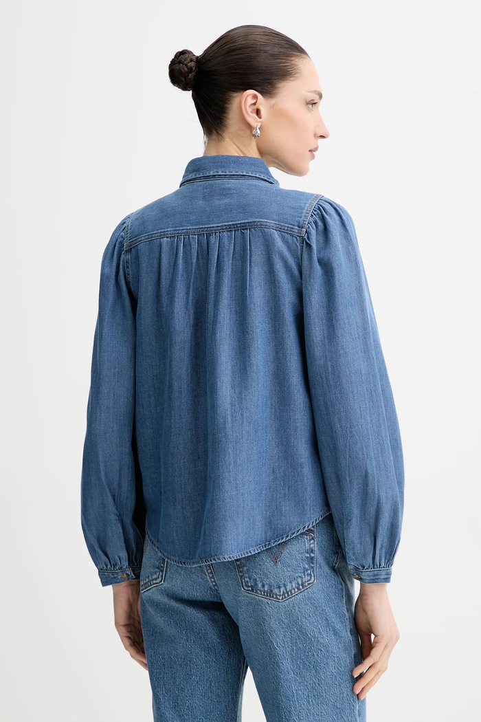 Oblečenie Rifľová košeľa Levi's JOURNEY WESTERN 003P4 modrá