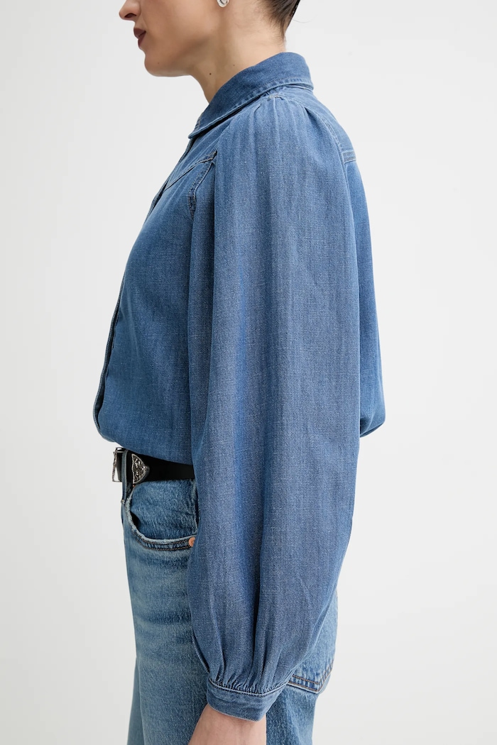 Rifľová košeľa Levi's JOURNEY WESTERN 003P4 modrá