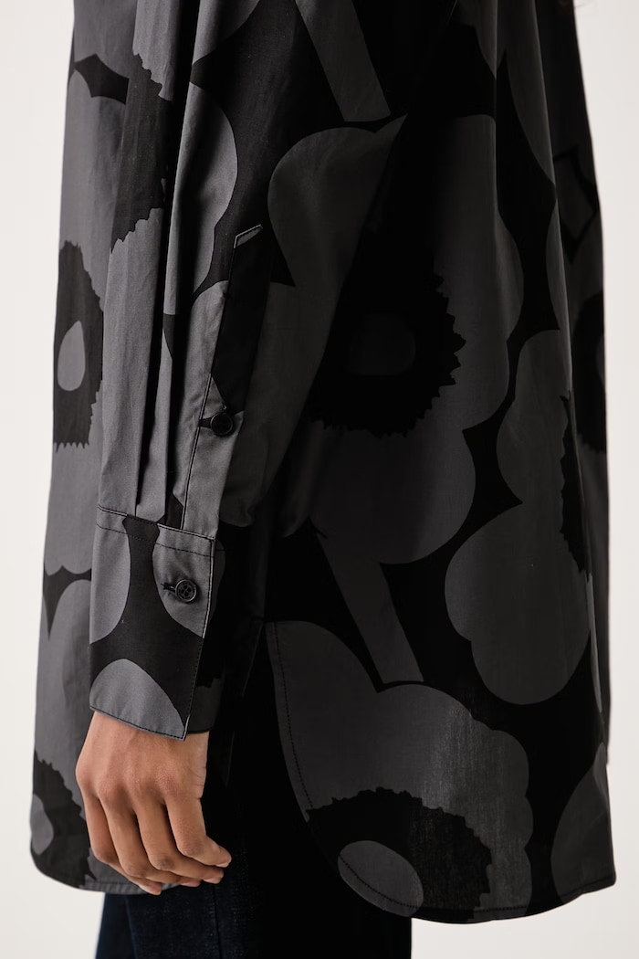 Cămașă pentru femei din bumbac Marimekko 094724 negru