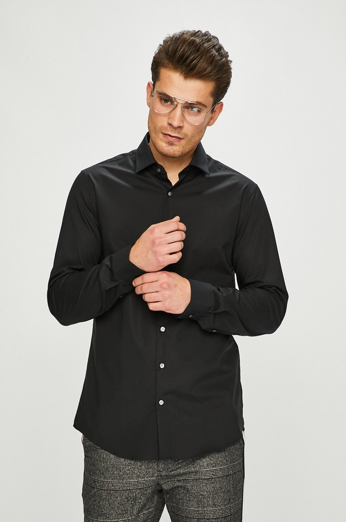Košile Calvin Klein slim černá K3EK300077