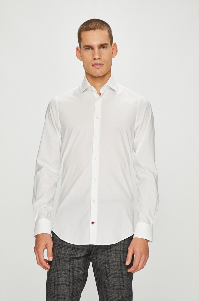 Tommy Hilfiger Tailored - Košeľa slim biela TT0TT01936