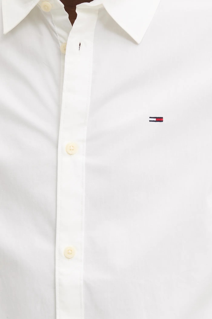 Tommy Jeans pánske bavlnené s elastanom DM0DM04405 biela
