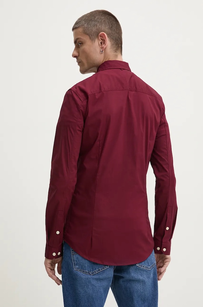 Odjeća Tommy Jeans za muškarce od pamuka s elastanom DM0DM04405 bordo