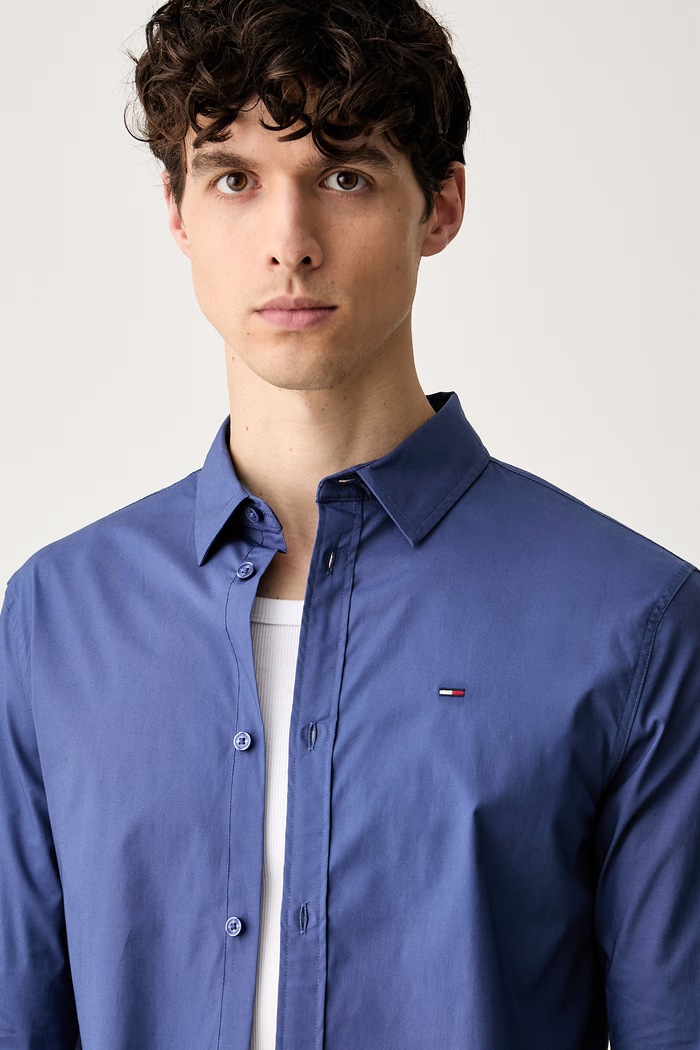 Tommy Jeans мъжки от памук с еластан син DM0DM04405