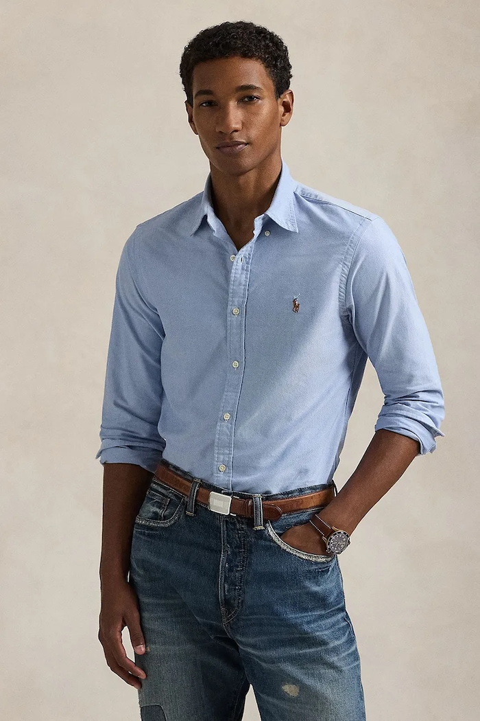 Polo Ralph Lauren - Košeľa slim modrá 710549084007