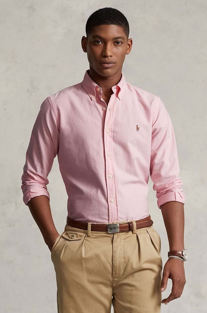 Polo Ralph Lauren - Košeľa slim ružová 710549084008
