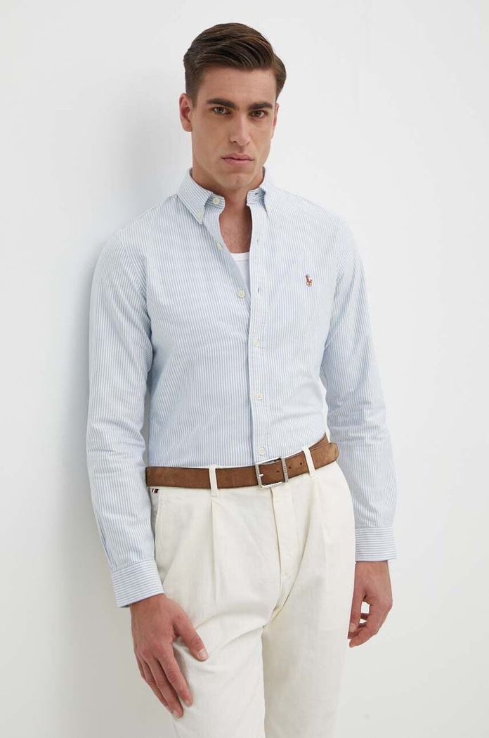 Polo Ralph Lauren - Риза вталена син 710549084009