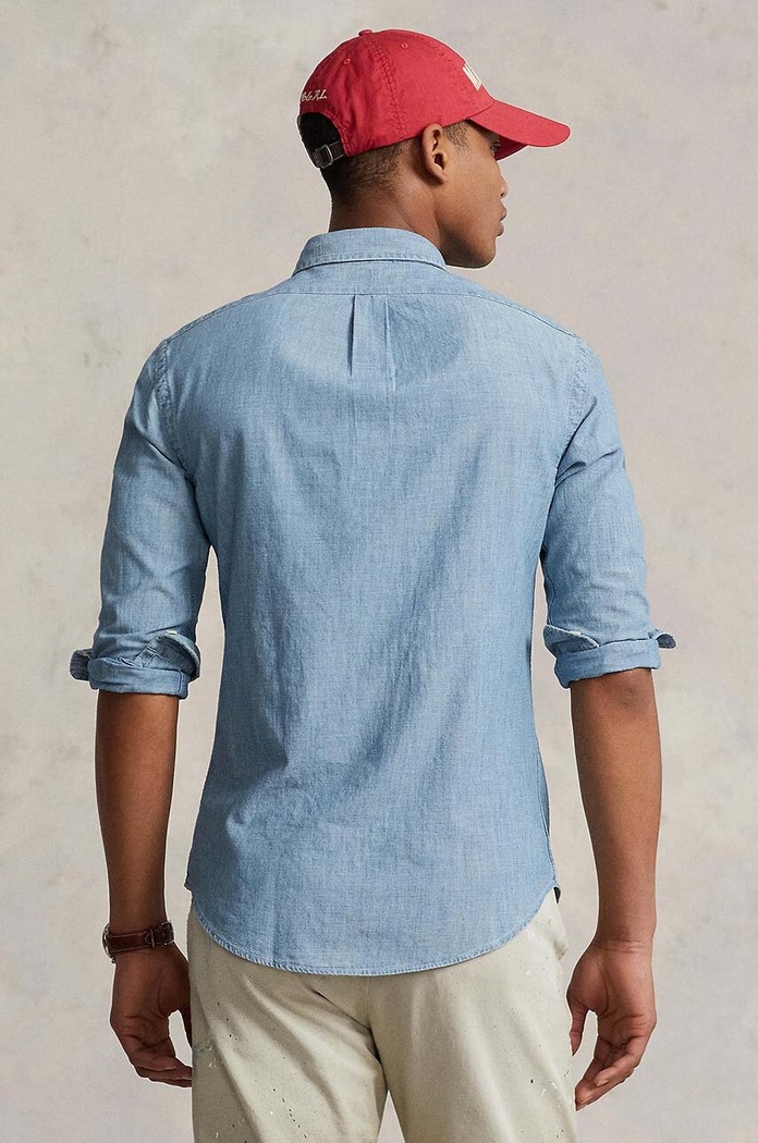 Polo Ralph Lauren - Rifľová košeľa 710548538001 modrá AA00