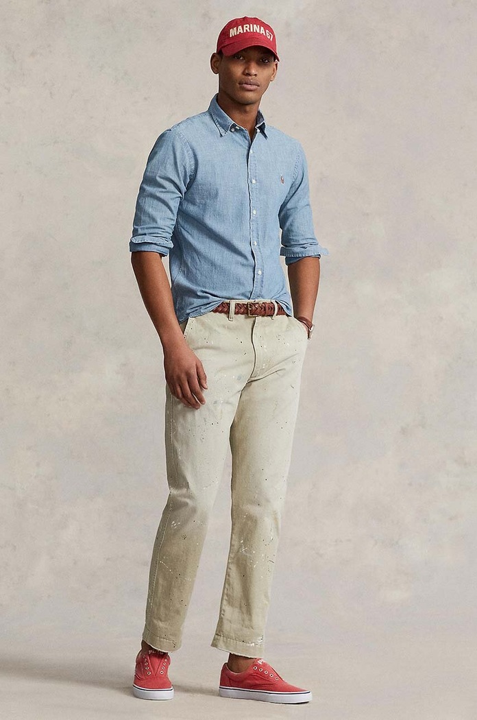 Polo Ralph Lauren - Rifľová košeľa modrá 710548538001