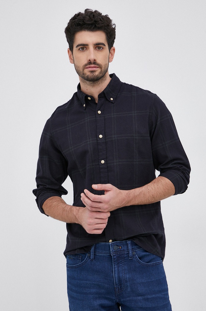 Selected Homme - Košeľa 16074464 tmavomodrá