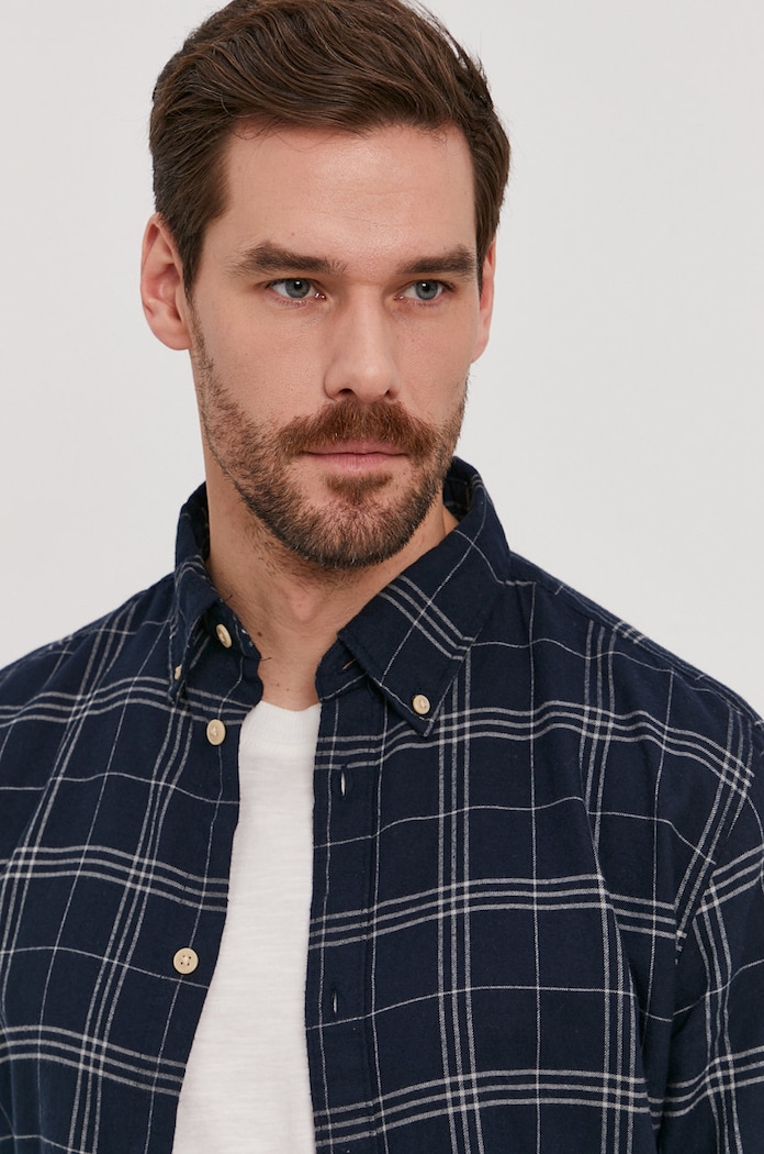 Selected Homme Koszula wzorzyste granatowy 16074464