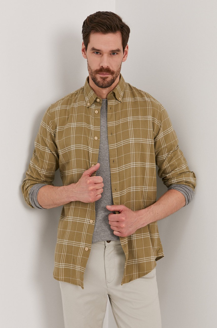Selected Homme Koszula 16074464 zielony