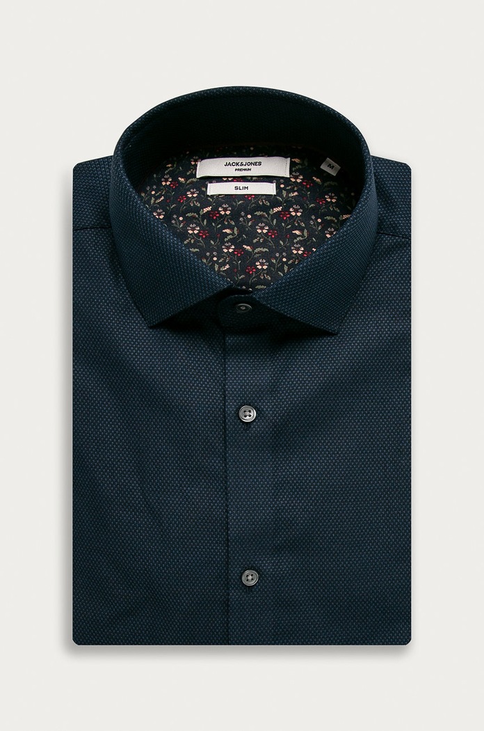 Premium by Jack&Jones - Bavlněná košile regular námořnická modř 12173879