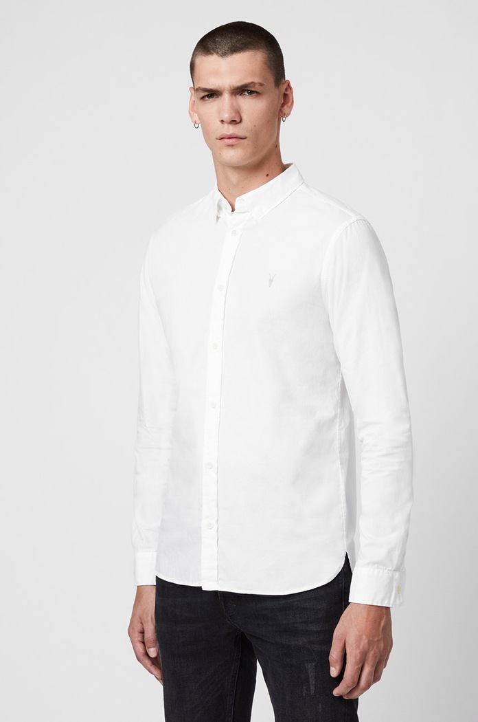 AllSaints – Koszula REDONDO LS SHIRT MS120F biały
