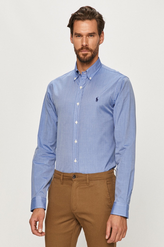 Polo Ralph Lauren - Koszula 710705269004 bawełna niebieski 710705269004