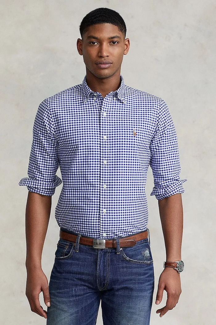 Polo Ralph Lauren cămașă cu modele albastru 710549084010