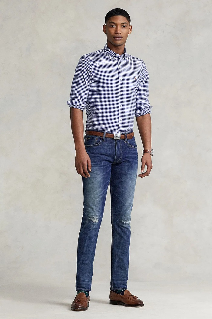 Odzież Polo Ralph Lauren - Koszula 710549084010 710549084010 niebieski