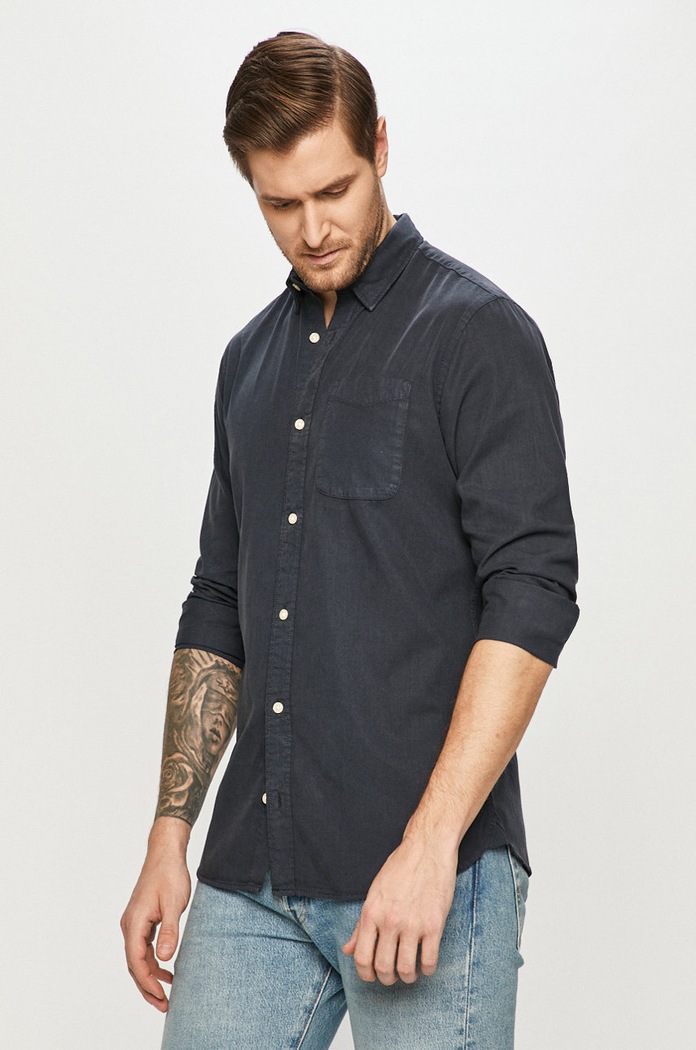 Jack & Jones - Košeľa 12181600 tmavomodrá