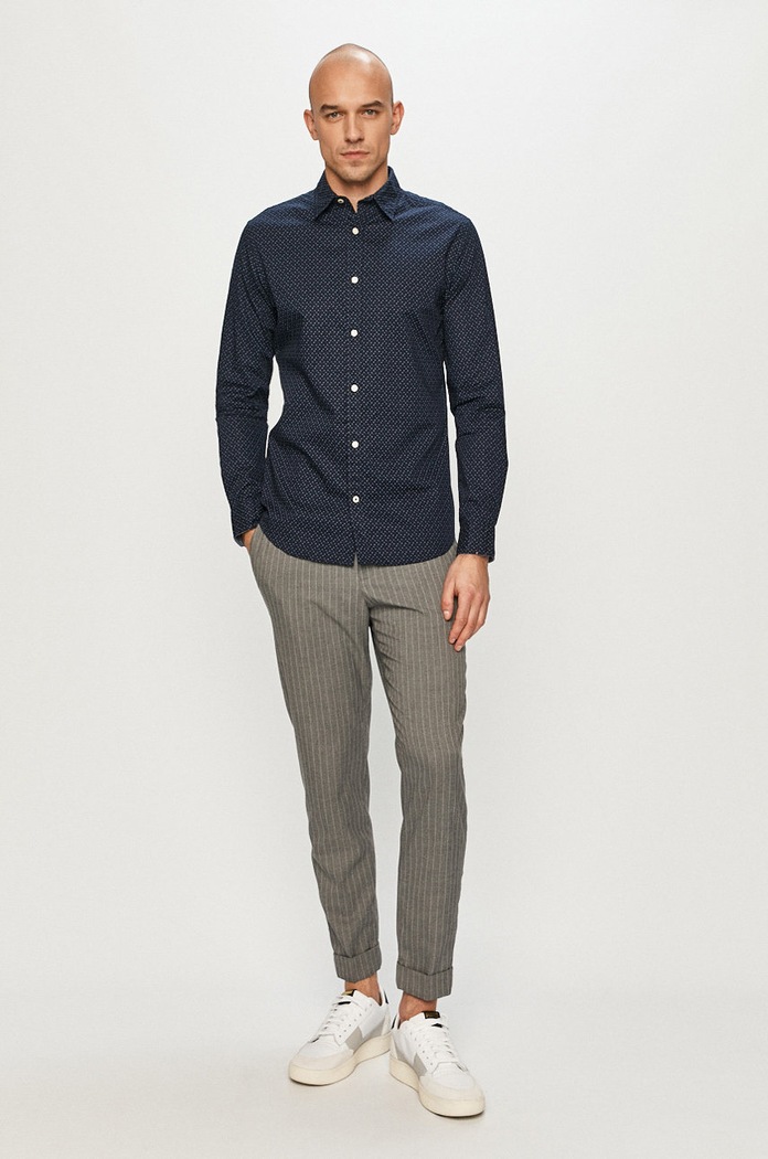 Odzież Jack & Jones - Koszula bawełniana 12173241 granatowy