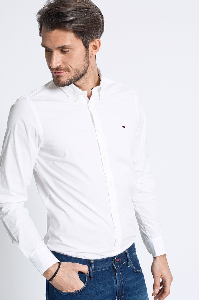 Tommy Hilfiger - Πουκάμισο slim λευκό 867894704