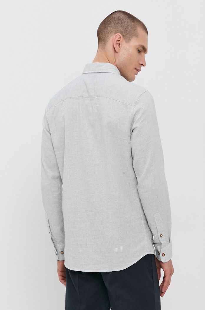 Koszula bawełniana Jack & Jones 12191162 szary