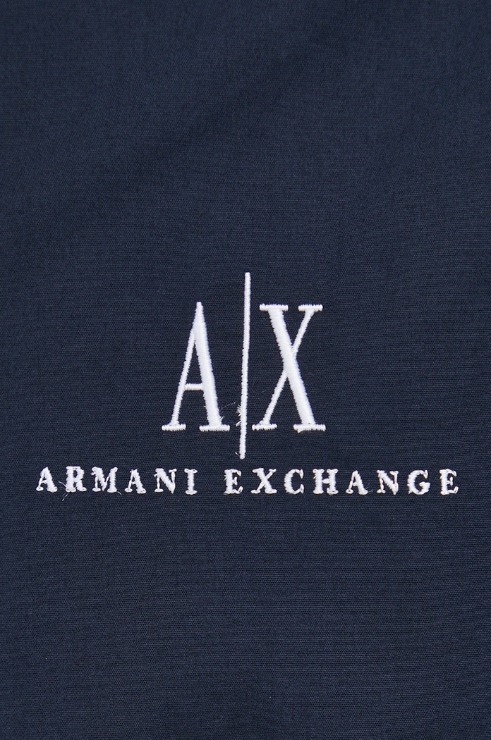 Armani Exchange koszula bawełniana 8NZCP2.ZNBJZ.NOS granatowy AA00
