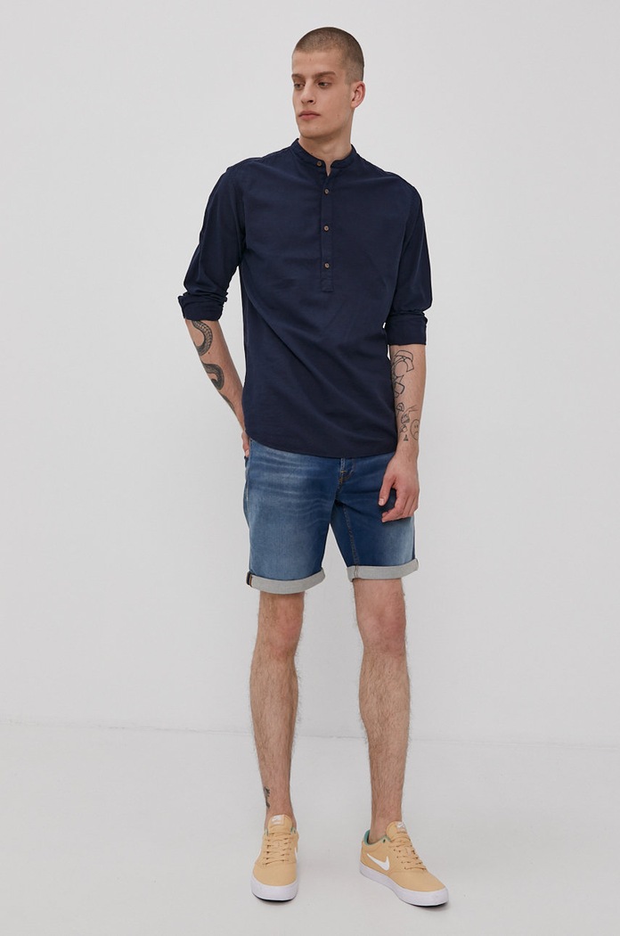 Odzież Jack & Jones Koszula 12183320 granatowy
