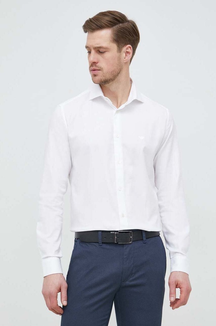Emporio Armani koszula bawełniana biały 8N1CD4.1NB1Z.NOS