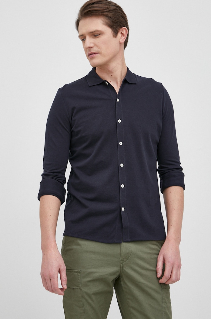 Camasa din bumbac Marc O'Polo M21204755024 bleumarin