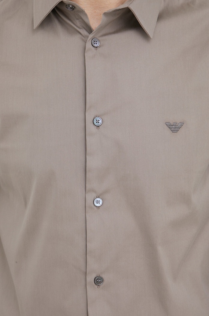 Emporio Armani Košile Emporio Armani 8N1C09.1NI9Z.NOS hnědá AA00
