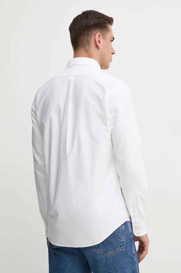 Bavlnená košeľa Polo Ralph Lauren biela 710792041