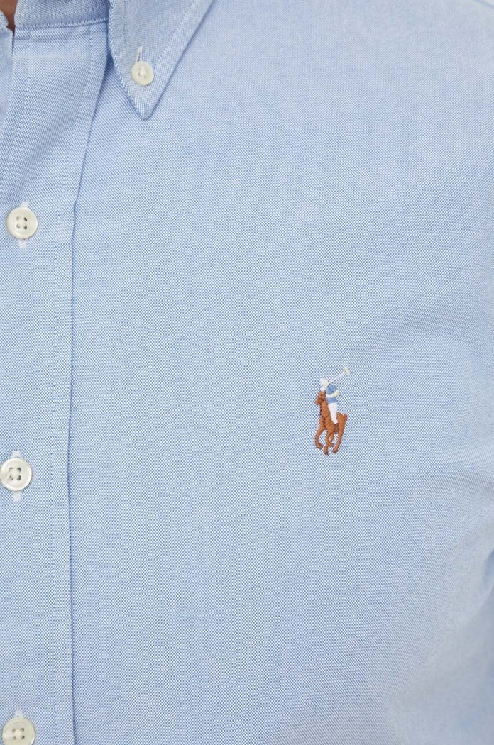 Pamučna košulja Polo Ralph Lauren 710792041 plava