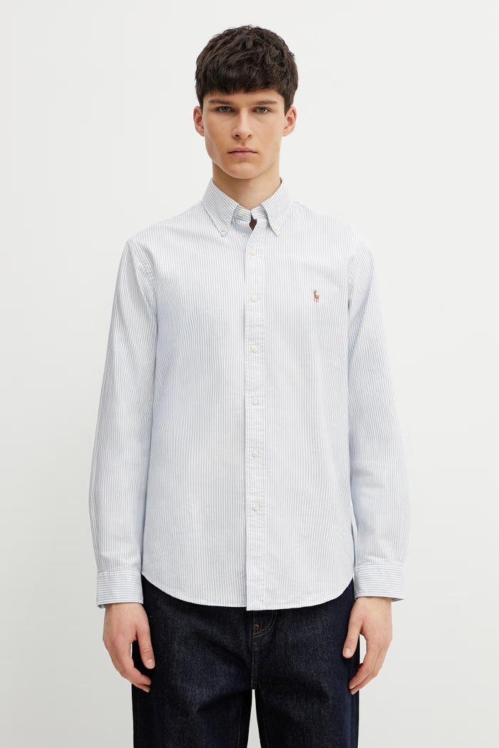 Polo Ralph Lauren cotton shirt cotton blue 710792041