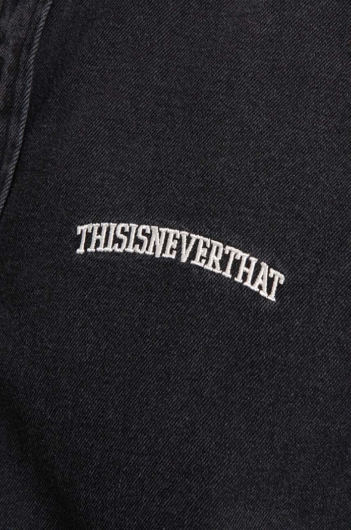 thisisneverthat denim shirt Washed Denim black TN221DSHTL01