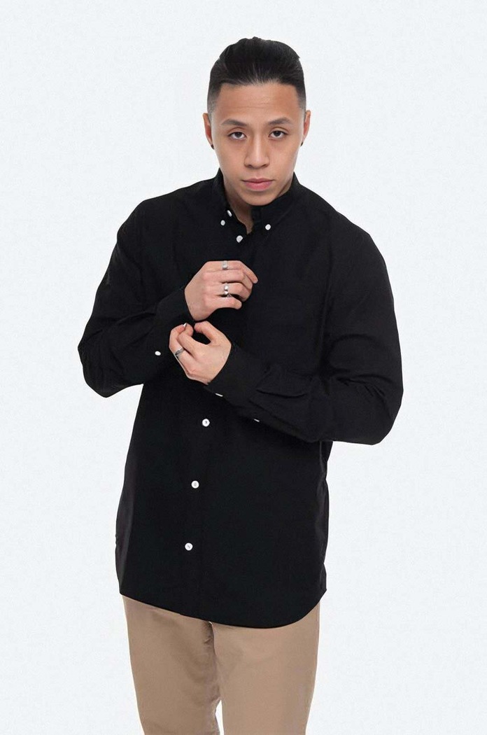 Norse Projects cotton shirt button-down black N40.0456.9999