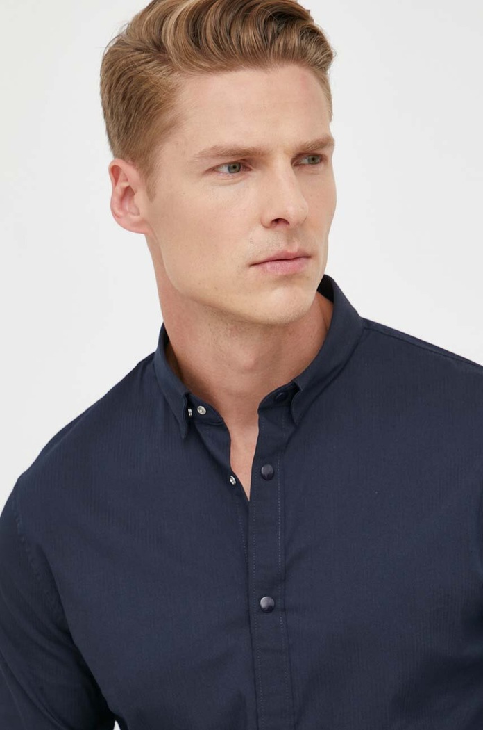 Armani Exchange camicia 8NZC34.ZNY2Z.NOS blu navy
