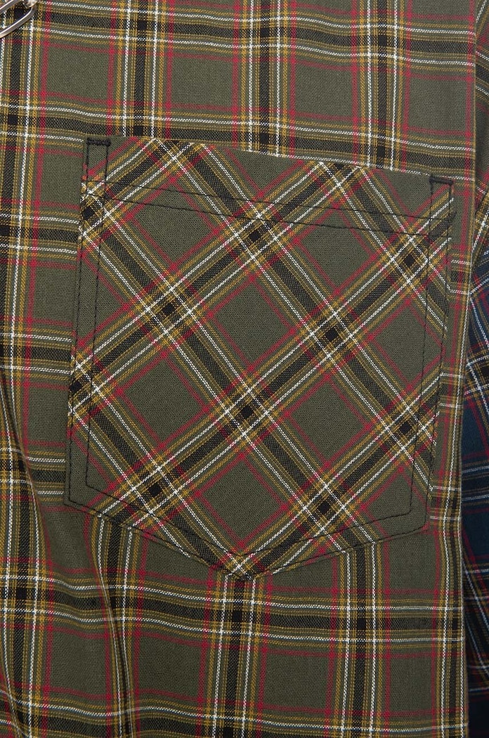 Taikan cămașă din bumbac Patchwork S/S Shirt TW0001.OLVPLD
